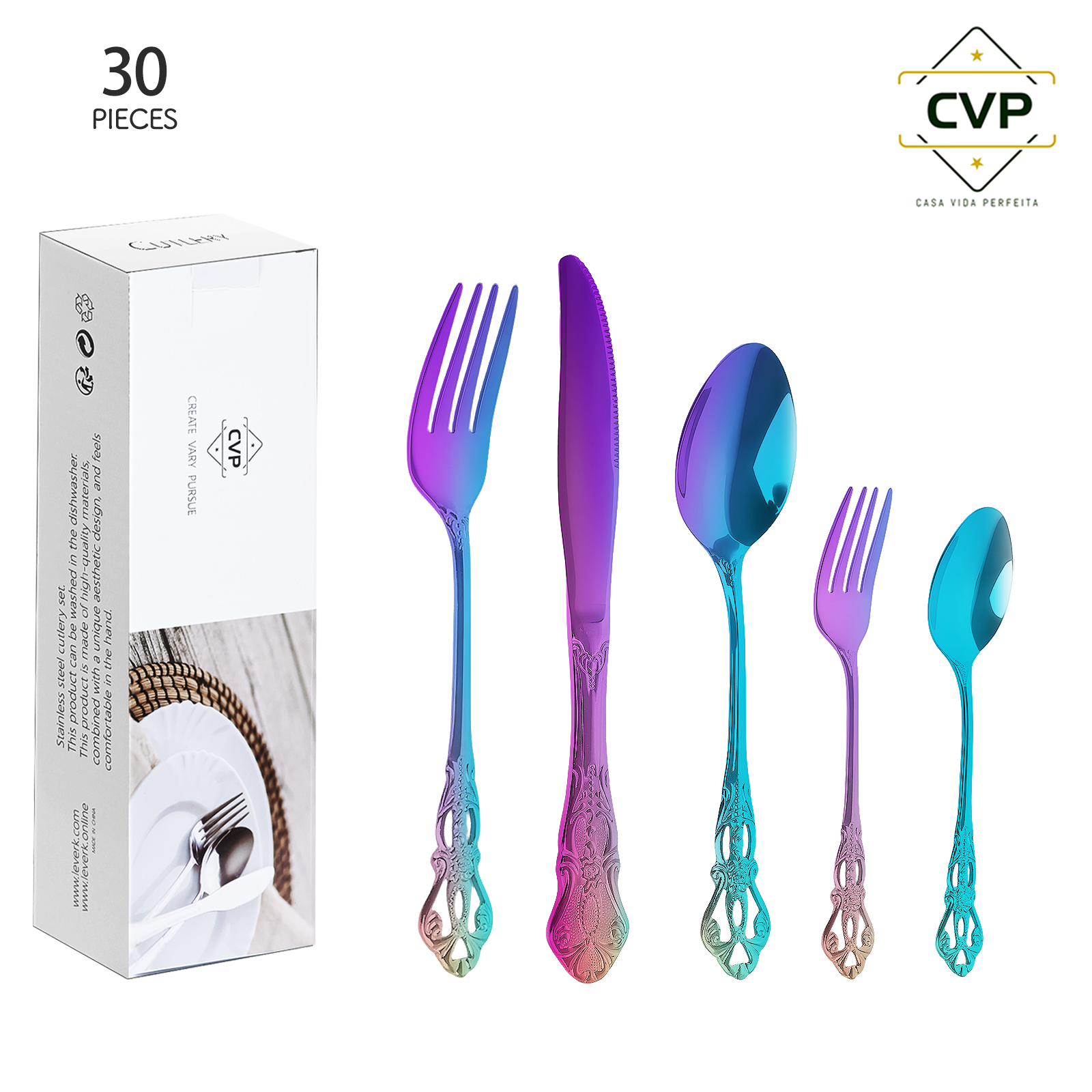 Royal Court Series 30-Piece Set Colorful.