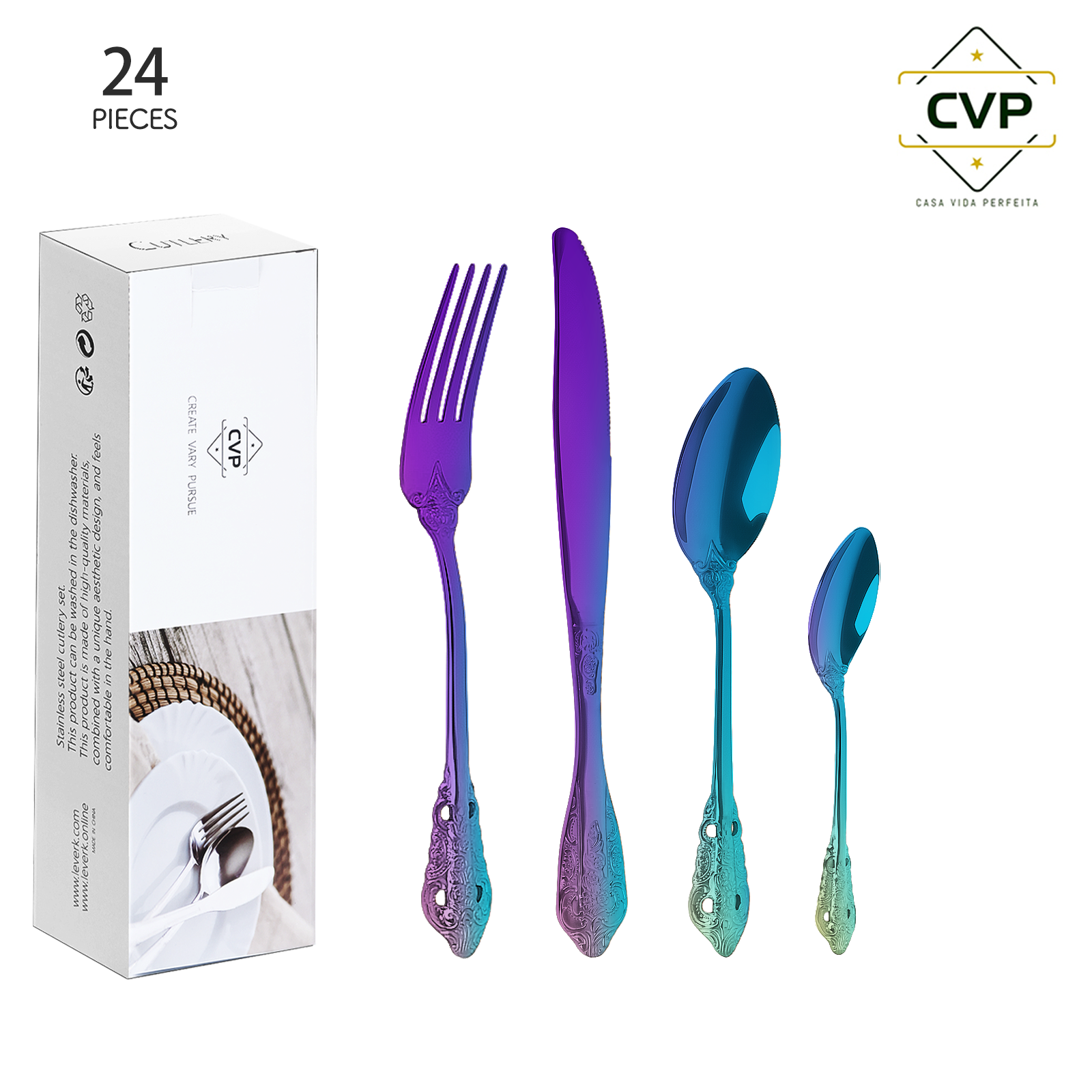 Palace Series 24-Piece Set Colorful.