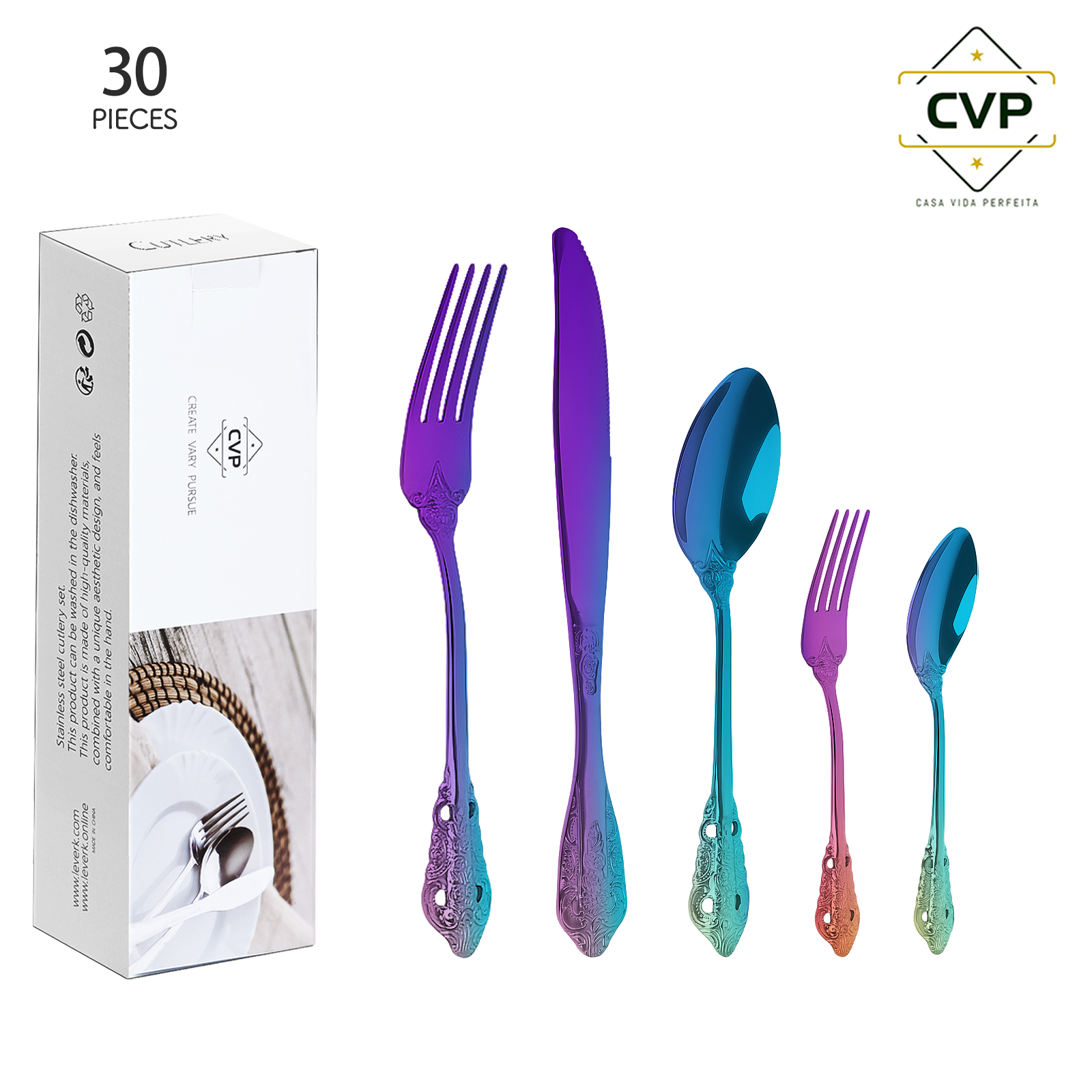 Palace Series 30-Piece Set Colorful.