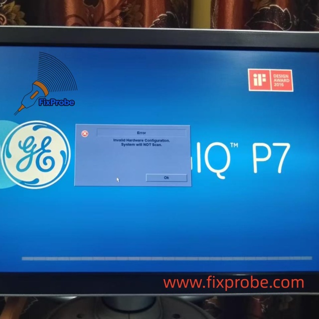 GE LOGIQ P7 system error
