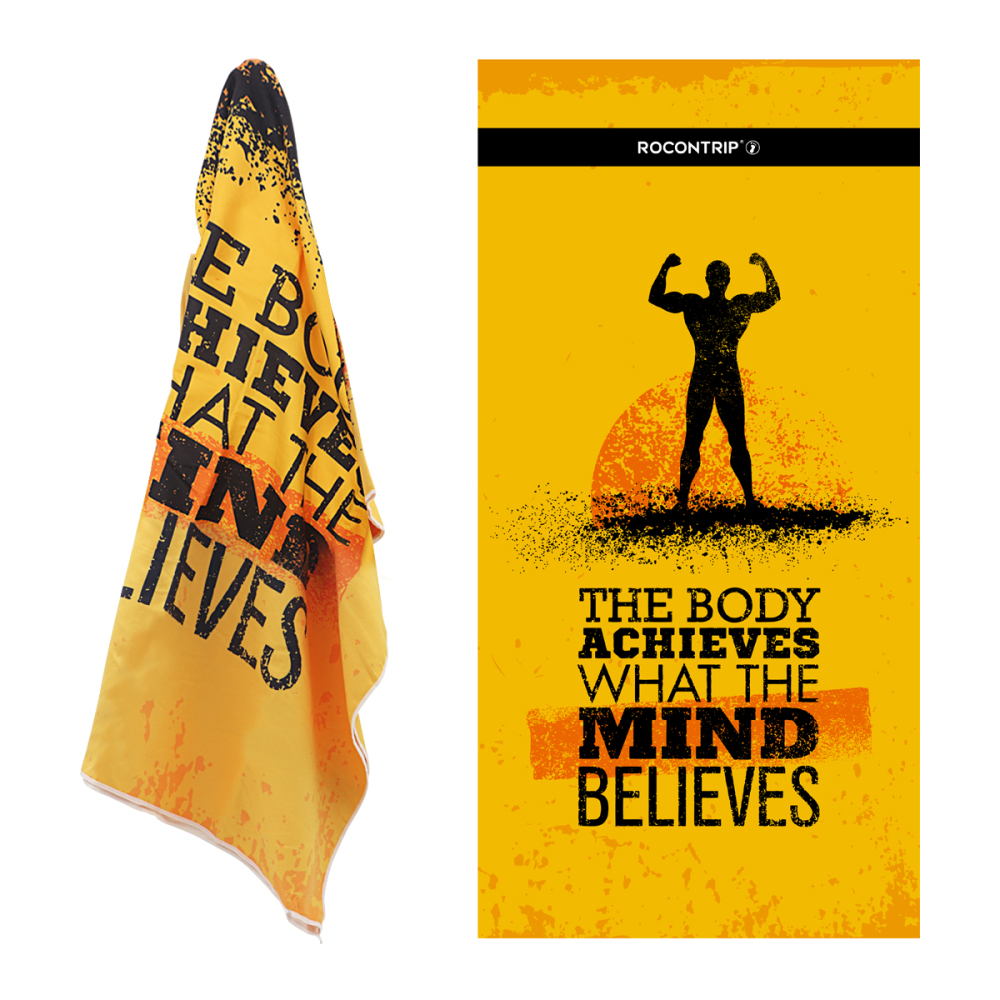 ROCONTRIP Beach Towel Travel Microfiber, Soft Fast Dry Absorbent Antibacterial Swimming Bath Towels Microfiber Travel Gym Towel for Bath Bay Camping