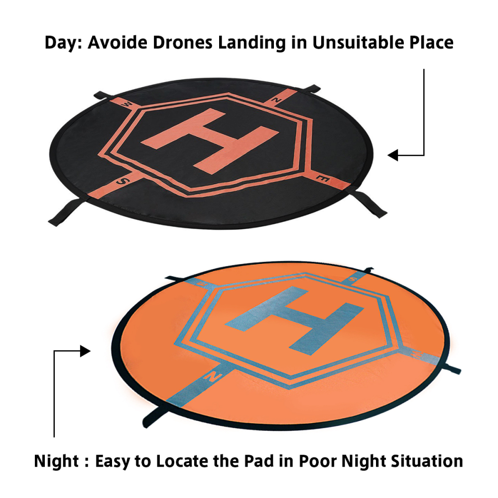 Landing Pad Drone DJI Helipad Reflective Foldable 75CM for RC Quadcopter Drone DJI Spark Mavic Pro Air Phantom