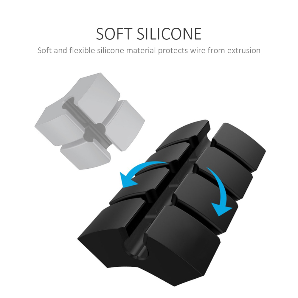 Cable Clips, UKON Cable Management Cord Organizer for Dek, Wire Cord Holder Adhesive for Home, Office, Cubicle, Car, Desktop Cable Organizer