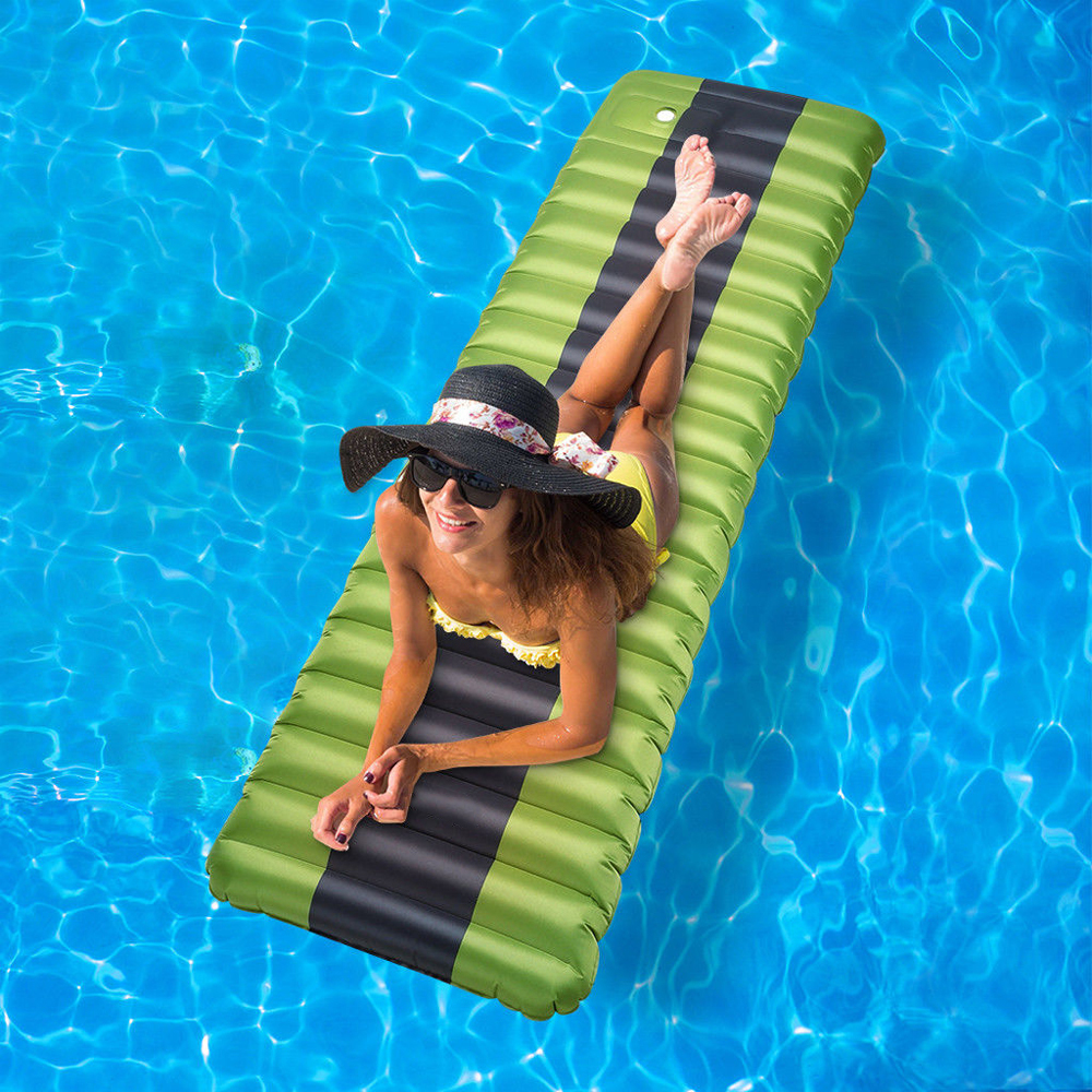 ROCONTRIP Inflatable Sleeping Pad, Ergonomic Moisture-Proof Portable Sleeping Mattress Mat Camping Backpacking Hiking Sleeping Bags Hammocks Outdoors