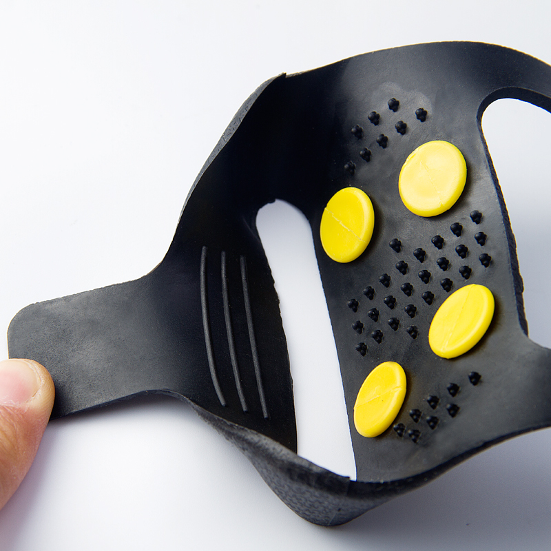 Rocontrip Ice Snow Grips Shoe Boot Traction Cleat Rubber Spikes Anti Slip 10-Stud Crampons