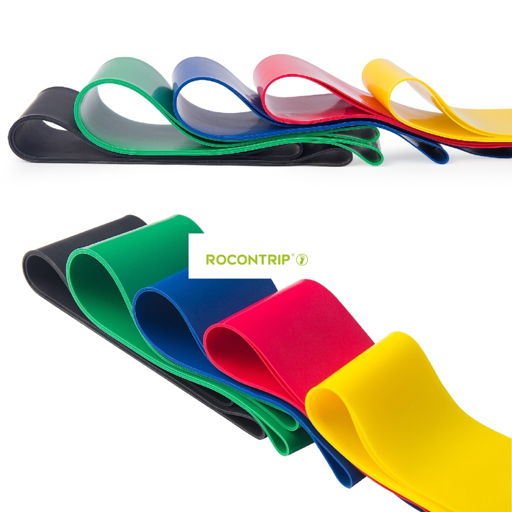 Rocontrip Resistance Bands, 100% Natural Latex Exercise Bands for Stretching Strength Training Yoga Pilates Building Muscle Fat loss Rehabilitation wi