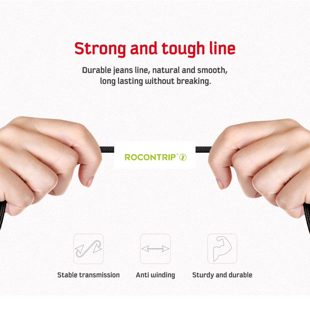 Rocontrip Multi Cable Charger, 1.2m Multiple USB 3 in 1 Nylon Braided Quick Fast Charging Sync Cable Cord Compatible iPhone X, iPhone 8/7 Plus, iPhone