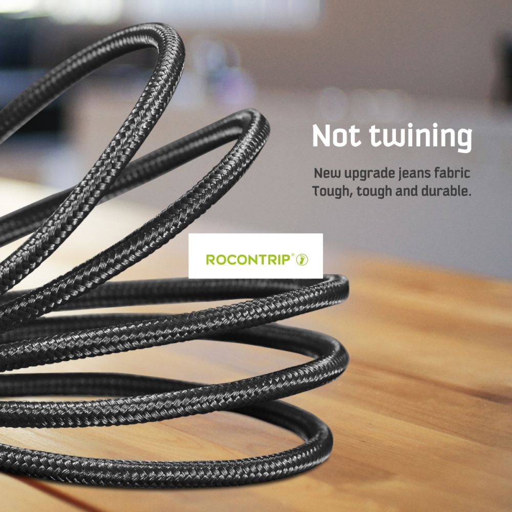 Rocontrip Multi Cable Charger, 1.2m Multiple USB 3 in 1 Nylon Braided Quick Fast Charging Sync Cable Cord Compatible iPhone X, iPhone 8/7 Plus, iPhone