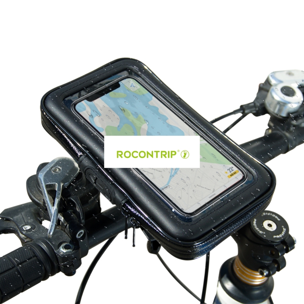 ROCONTRIP Bike Bag, Bike Pouch Phone Holder Front Frame with Touchscreen