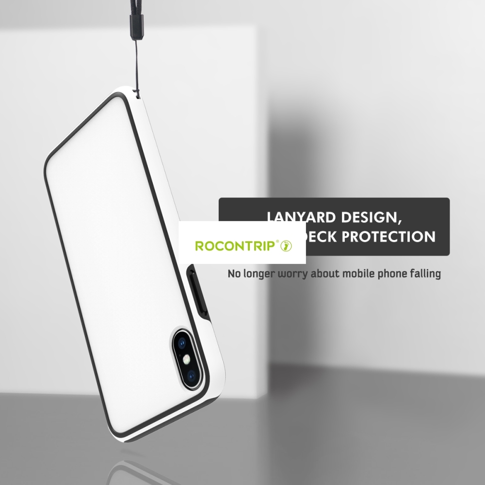 Rocontrip ANTI-drop phone back case for Apple iphoneX TPU+PC double cover to protect you phone