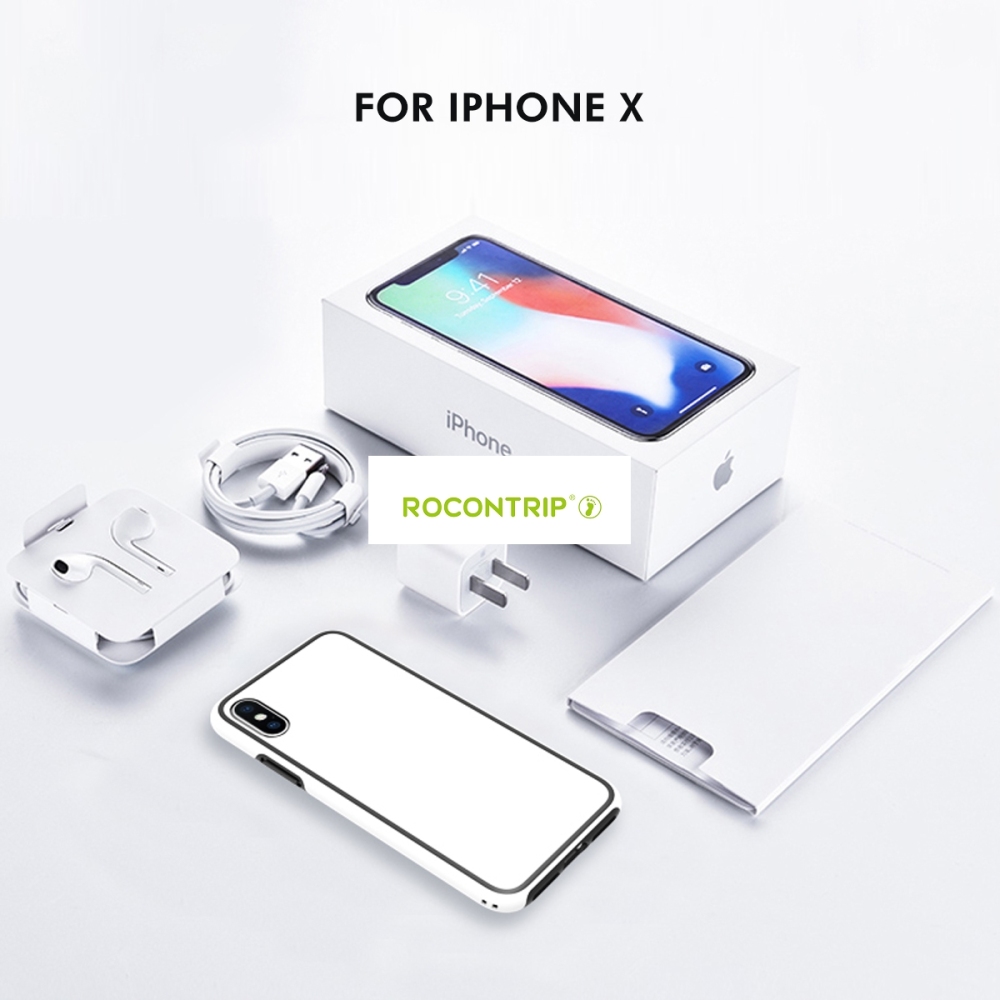 Rocontrip ANTI-drop phone back case for Apple iphoneX TPU+PC double cover to protect you phone