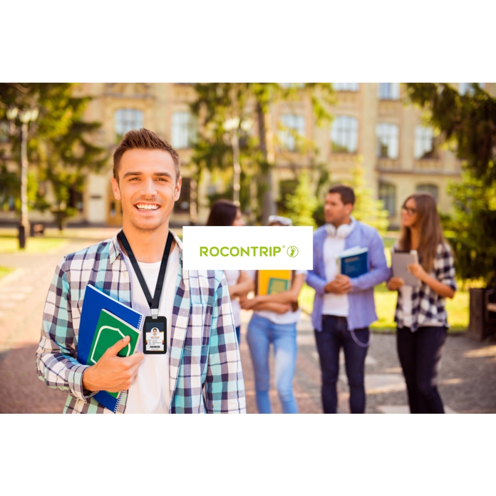 Rocontrip Badge Holder Name Tag Holder Case with Detachable Lanyard Strap