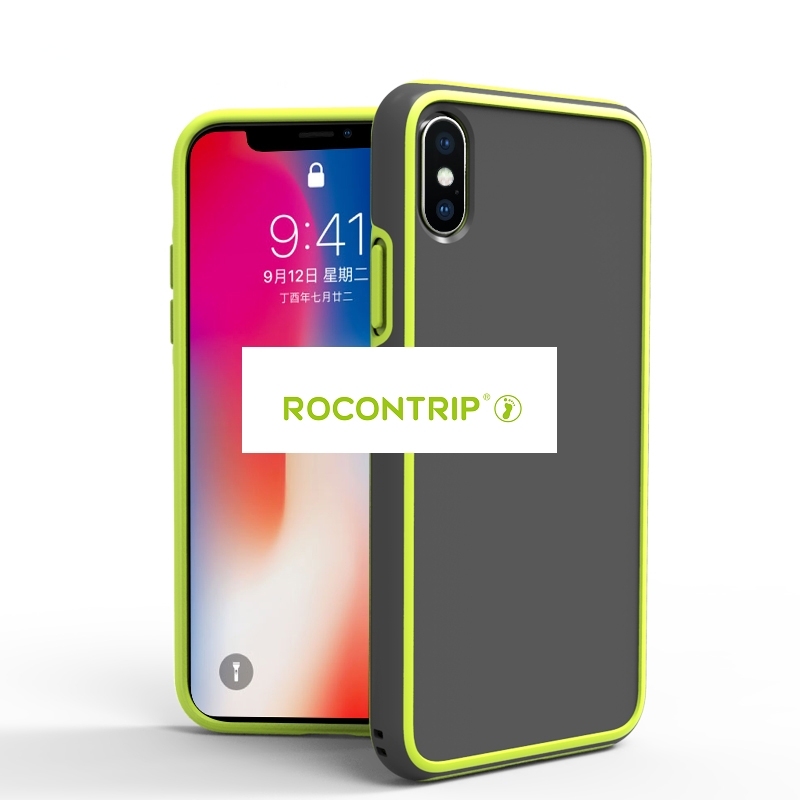 Rocontrip ANTI-drop phone back case for Apple iphoneX TPU+PC double cover to protect you phone