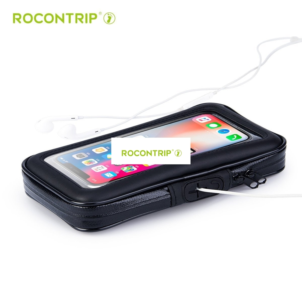 ROCONTRIP Bike Bag, Bike Pouch Phone Holder Front Frame with Touchscreen