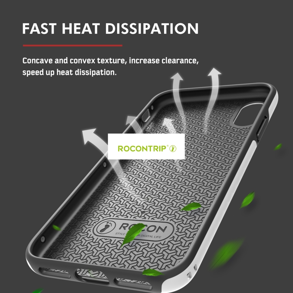 Rocontrip ANTI-drop phone back case for Apple iphoneX TPU+PC double cover to protect you phone