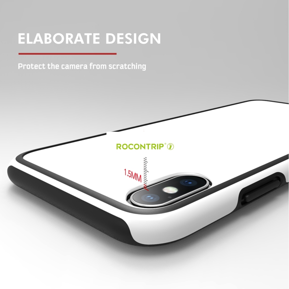 Rocontrip ANTI-drop phone back case for Apple iphoneX TPU+PC double cover to protect you phone