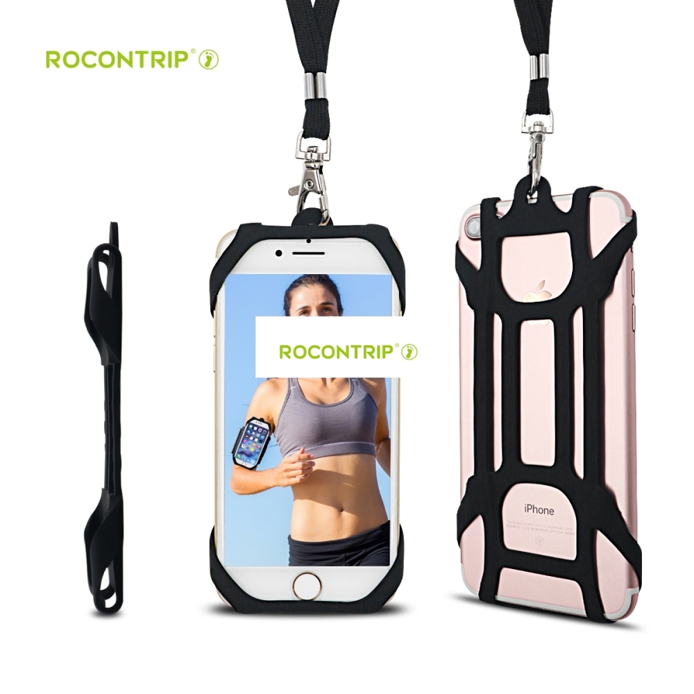 Rocontrip Running Armband Phone Lanyard Adjustable Wristband  Hands-Free Safety