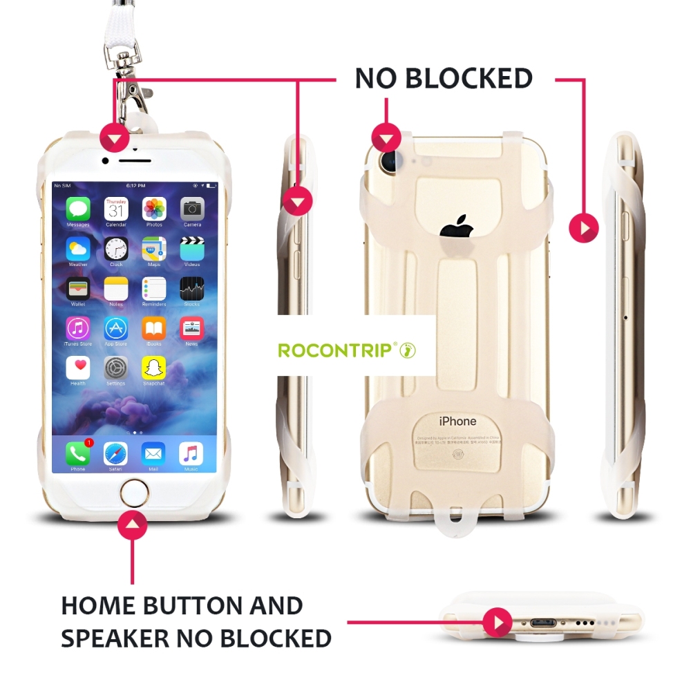 Rocontrip Running Armband Phone Lanyard Adjustable Wristband  Hands-Free Safety