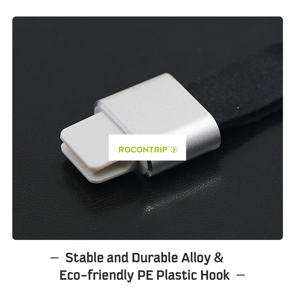 Rocontrip Badge Holder Name Tag Holder Case with Detachable Lanyard Strap