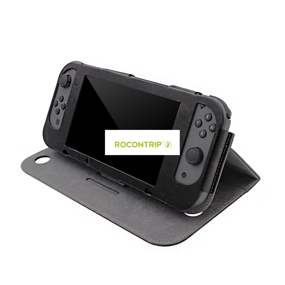 ROCONTRIP NS Case PU Leather Stand Case with Magnetic Cover for NS Console and Joy