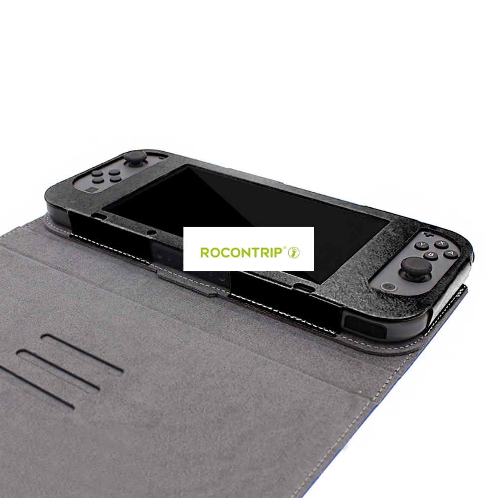 ROCONTRIP NS Case PU Leather Stand Case with Magnetic Cover for NS Console and Joy