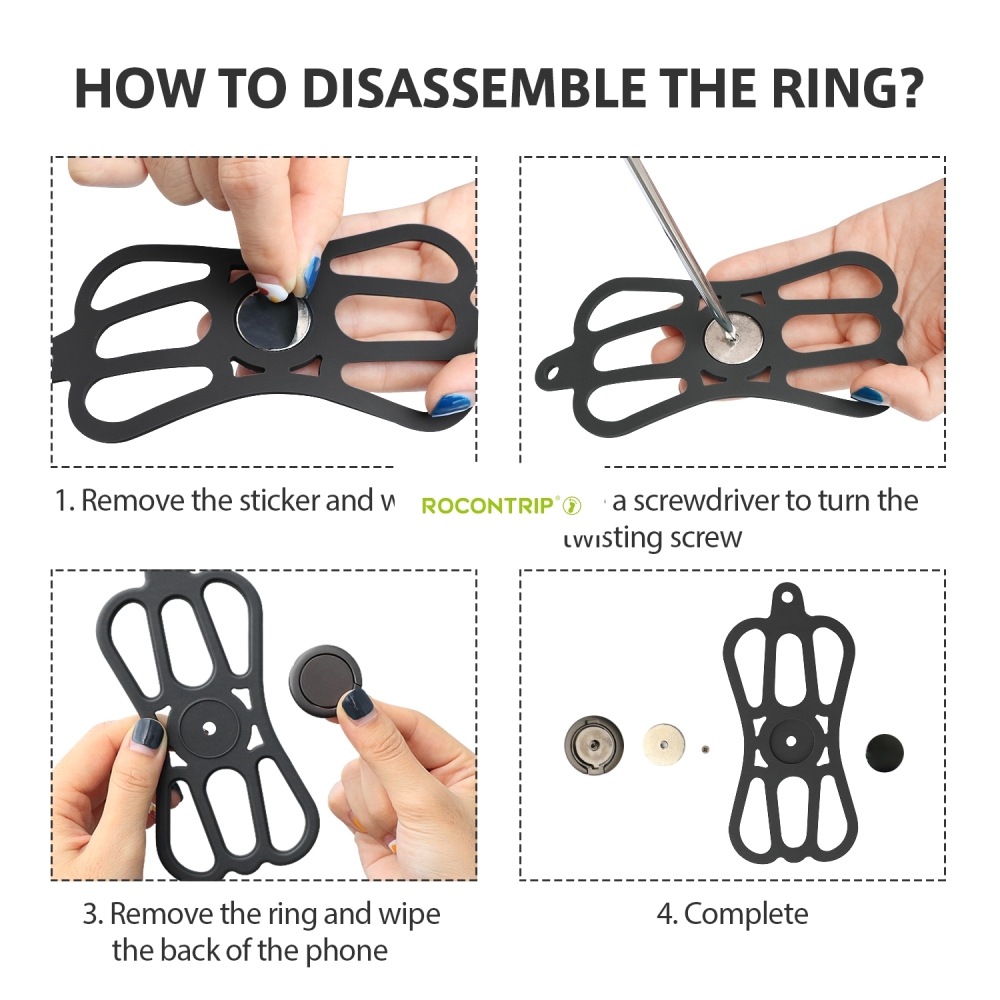 ROCONTRIP Phone Lanyard Silicone Case Cell Phone Lanyard Strap with Adjustable Neck Strap and Finger Ring Stand for 4.7-6.5 inch Smartphone Universal