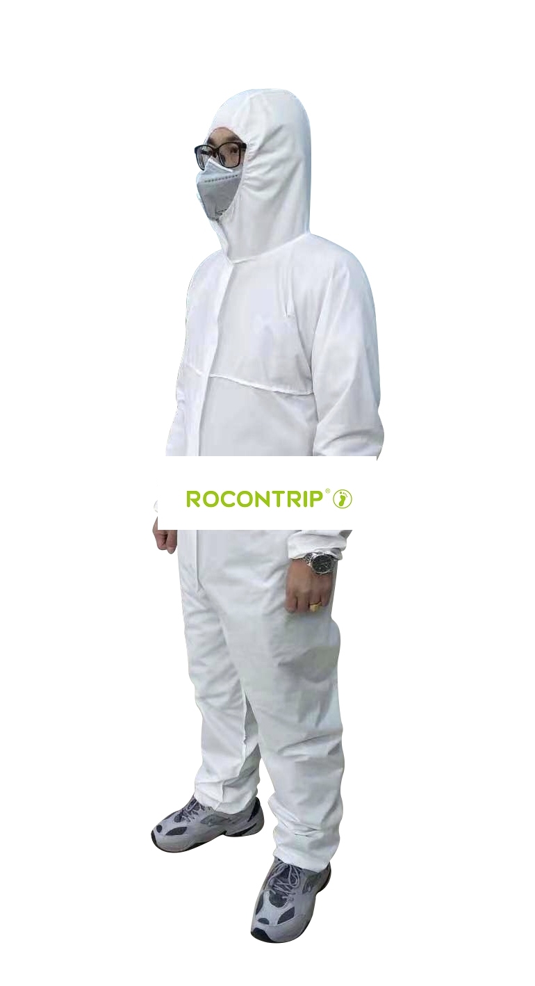 Disposable Protective Coverall Anti-Epidemic Antibacterial Suit Dust-Proof Antistatic Coveralls Protective Clothing for Home, School, Office Use