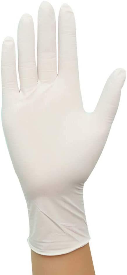 Disposable Latex Gloves Medical Exam Grade Gloves Personal Health Protect Gloves Surgical Gloves Multipurpose for Household Cleaning,Hospitals,Laborat