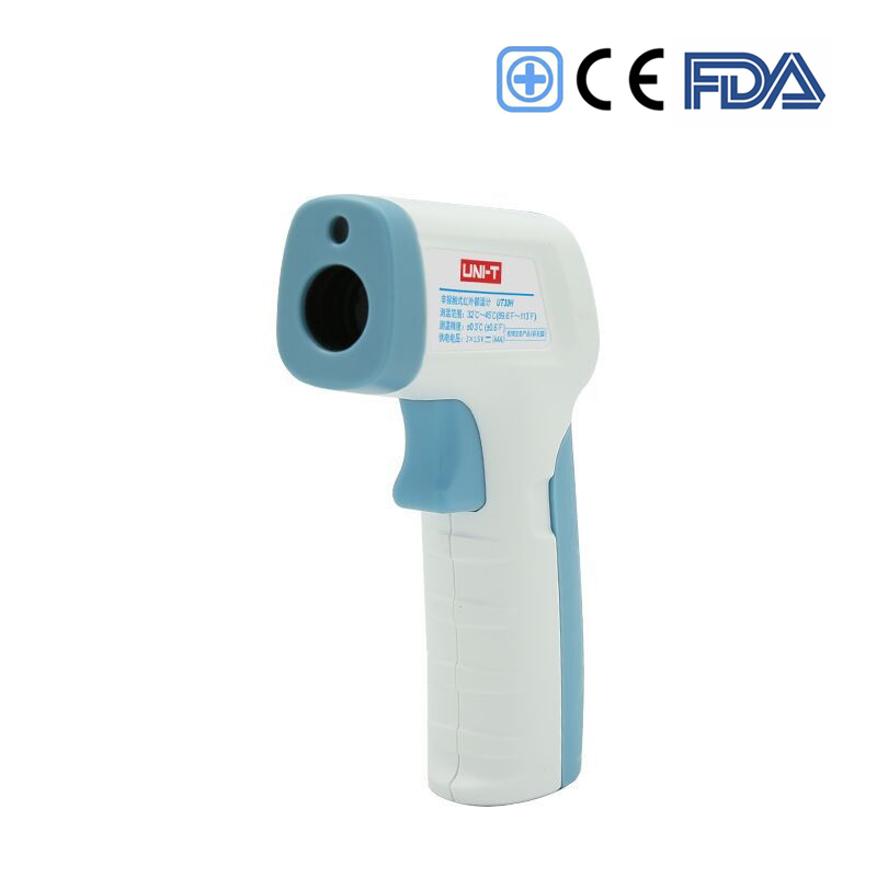 Portable Digital Infrared Forehead Thermometer with LCD Display Accurate Instant Readings for Adults Children Kids Fever Ear Forehead Check (UT30H)