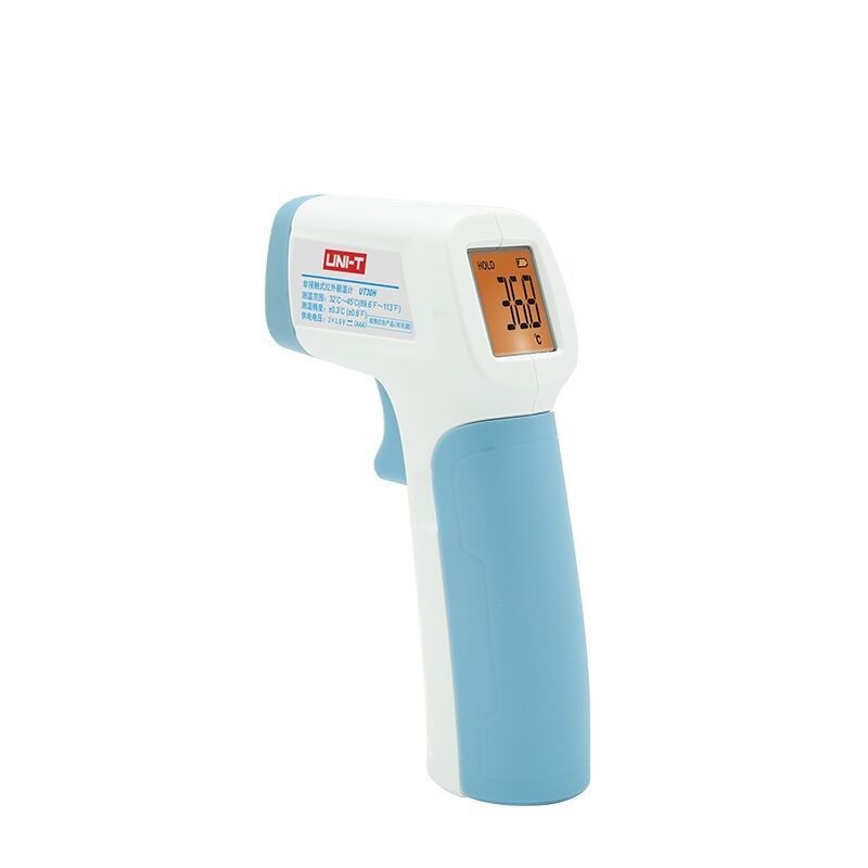 Portable Digital Infrared Forehead Thermometer with LCD Display Accurate Instant Readings for Adults Children Kids Fever Ear Forehead Check (UT30H)