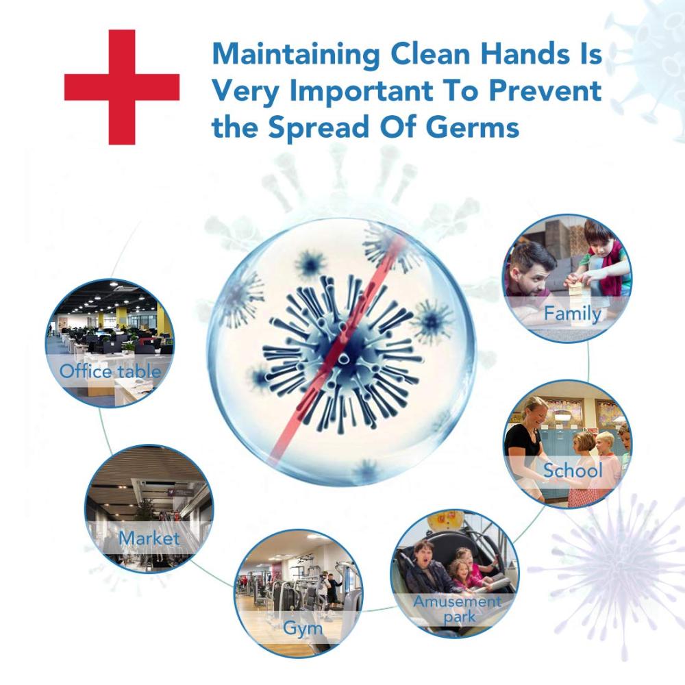 Hand Sanitizer Gel Quick-drying Water-free Disposable Antibacterial Hygienic Gel Containing 75% Alcohol Bacteriostatic Gel for Home Office(100ml)