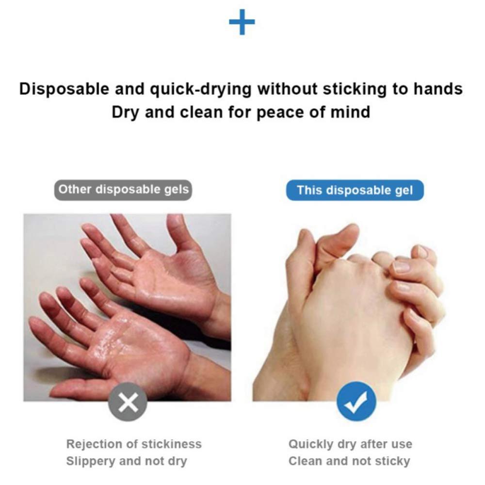 Hand Sanitizer Gel Quick-drying Water-free Disposable Antibacterial Hygienic Gel Containing 75% Alcohol Bacteriostatic Gel for Home Office(100ml)