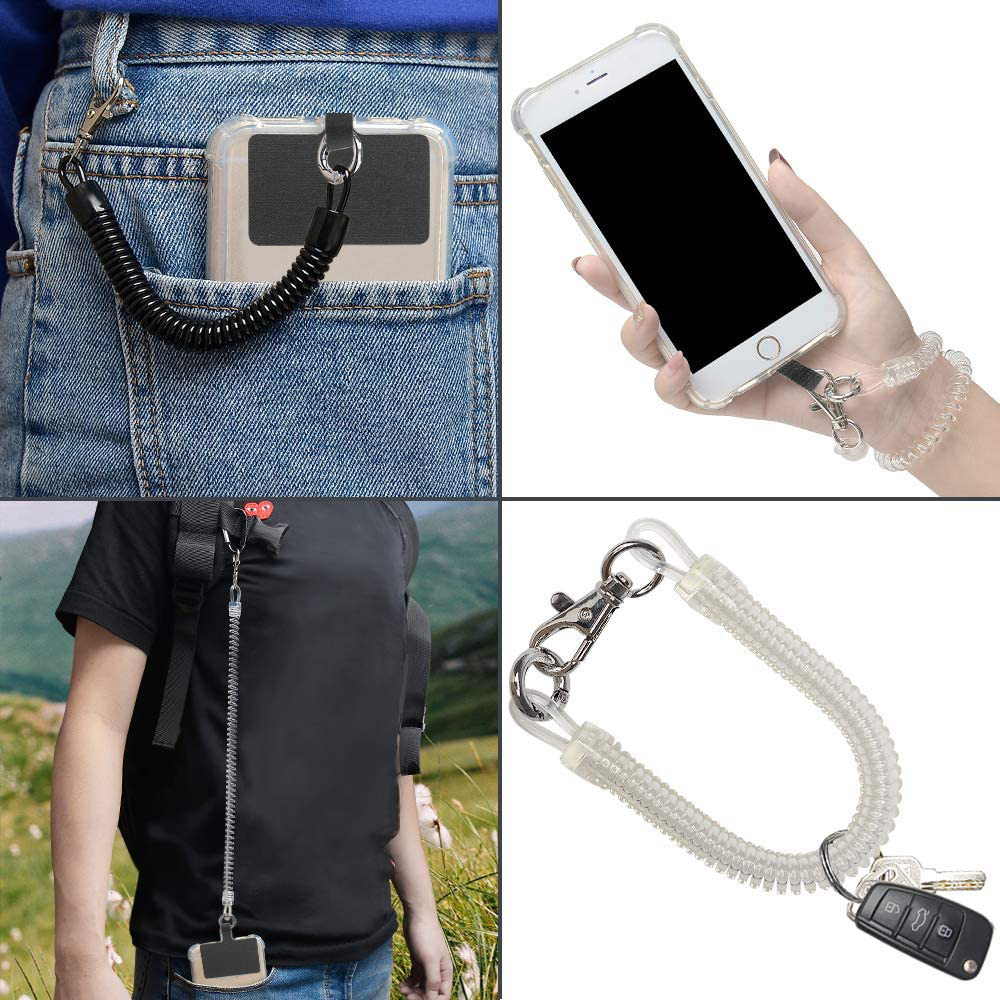 ROCONTRIP Mechanical Spring Lanyards with logo custom phone lanyard cell phone lanyard for phone