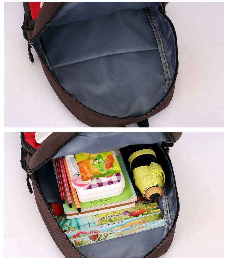 ROCONTRIP School Bag Double Shoulder Straps Backpack