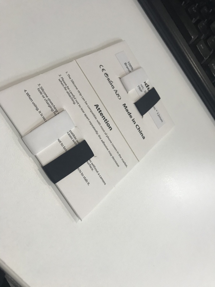 ROCONTRIP Silicone Strap Expandable Smartphone Wrap Handgrip Belt Finger Strap Smartphone Band Lightweight, Anti Drop Straps 2 pieces