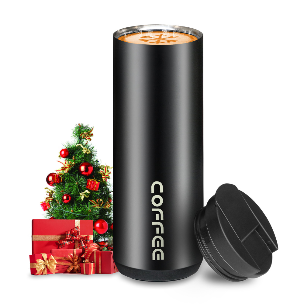 Travel Mug, Stainless Steel Insulated Coffee Cup with Leakproof Lid Eco-Friendly Reusable Cup for Coffee and Tea for Hot & Cold Drinks When- & Whereve