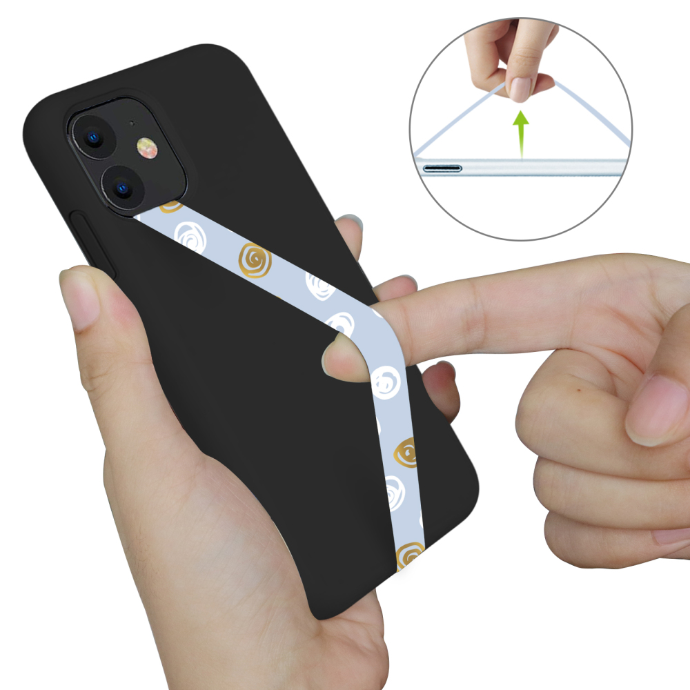 ROCONTRIP Phone Strap Phone Loops Universal Silicone Phone Grip Elastic Stretching Hand Strap for Most Cell Phone Case Secure Lightweight Silicone Pho