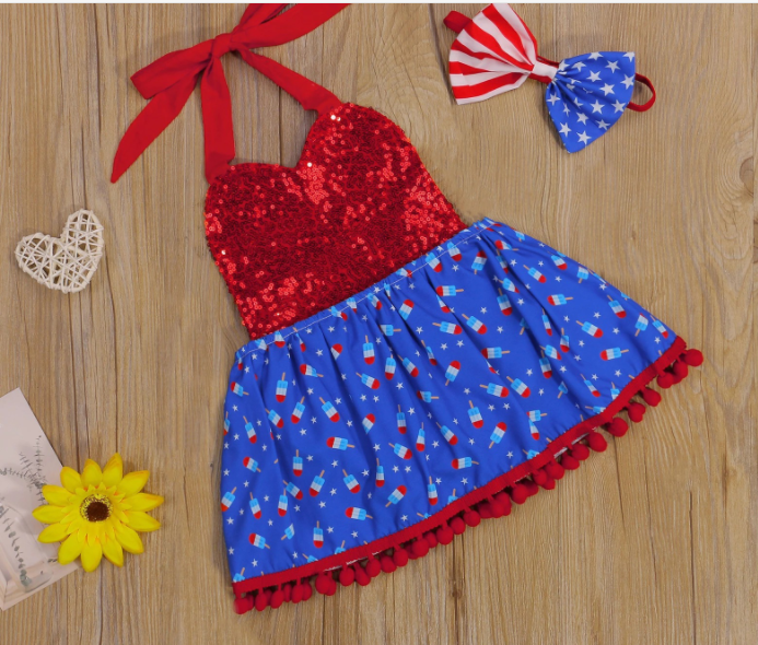 Girls Swimsuits Two Piece Bathing Suit Sets 3D Printed Bling Swimwear