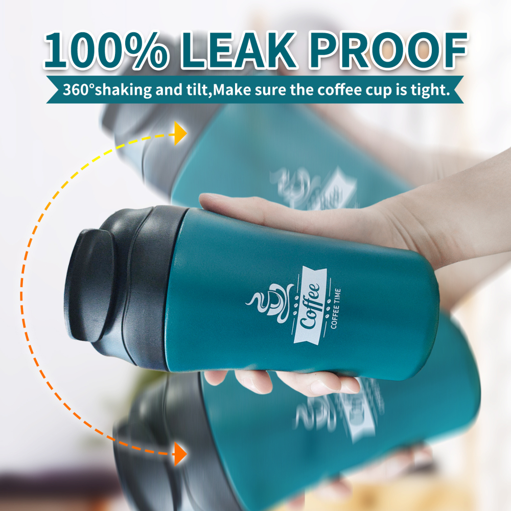 Tumbler Double Wall Vacuum Insulated Coffee Travel Mug Stainless Steel Tumbler Bulk with Lid and Straw Powder Coated Insulated Coffee Cup for Cold & H