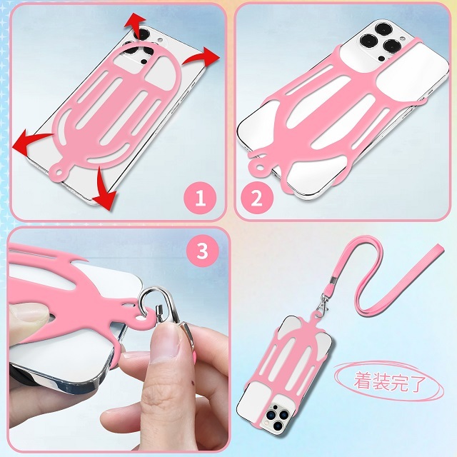2022 New Design Cell Phone Lanyard - Universal Neck Phone Holder w/ adjustable cotton Neck Strap - Compatible with Most Smartphones,No blocking camera