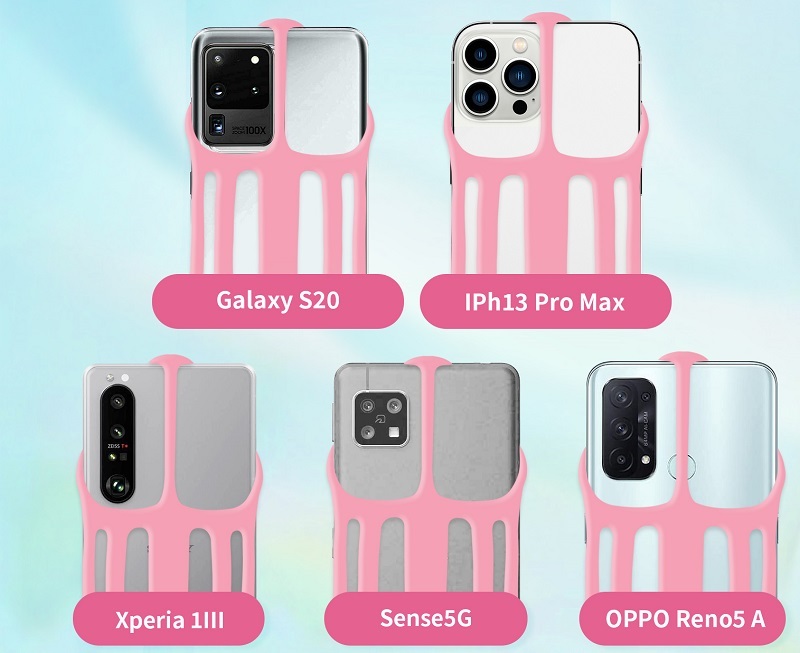 2022 New Design Cell Phone Lanyard - Universal Neck Phone Holder w/ adjustable cotton Neck Strap - Compatible with Most Smartphones,No blocking camera