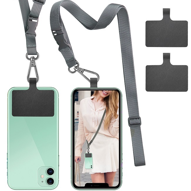 ROCONTRIP Crossbody Phone Lanyard Patch Neck Strap Lanyard with Detachable Neckstrap Compatible with Most Smartphone