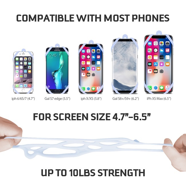 ROCONTRIP New Soft Silicone Lanyard Case Cover Holder Sling Adjustable Necklace Strap For Phones