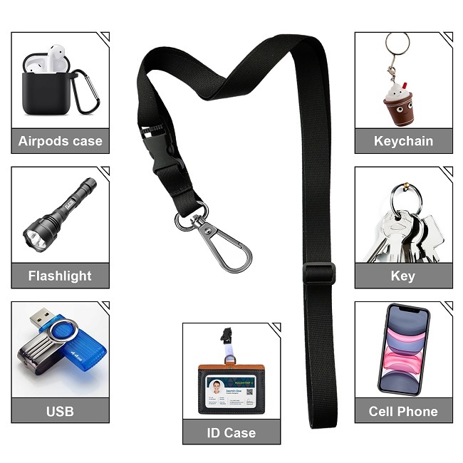 ROCONTRIP Crossbody Phone Lanyard Patch Neck Strap Lanyard with Detachable Neckstrap Compatible with Most Smartphone