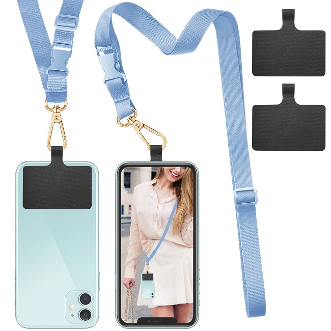 ROCONTRIP Crossbody Phone Lanyard Patch Neck Strap Lanyard with Detachable Neckstrap Compatible with Most Smartphone