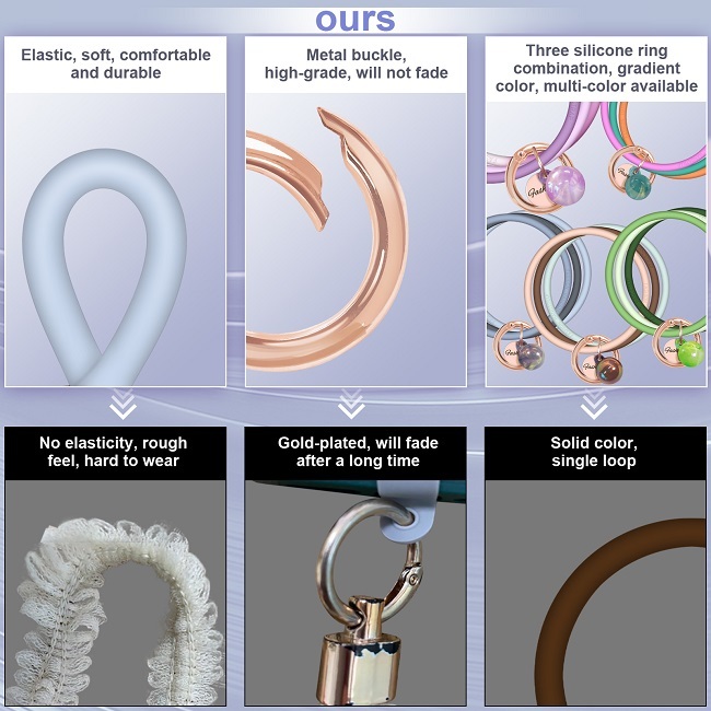 2023 Rocontrip Silicon Phone Wrist Strap