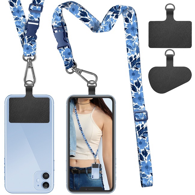 ROCONTRIP Crossbody Phone Lanyard Patch Neck Strap Lanyard with Detachable Neckstrap Compatible with Most Smartphone