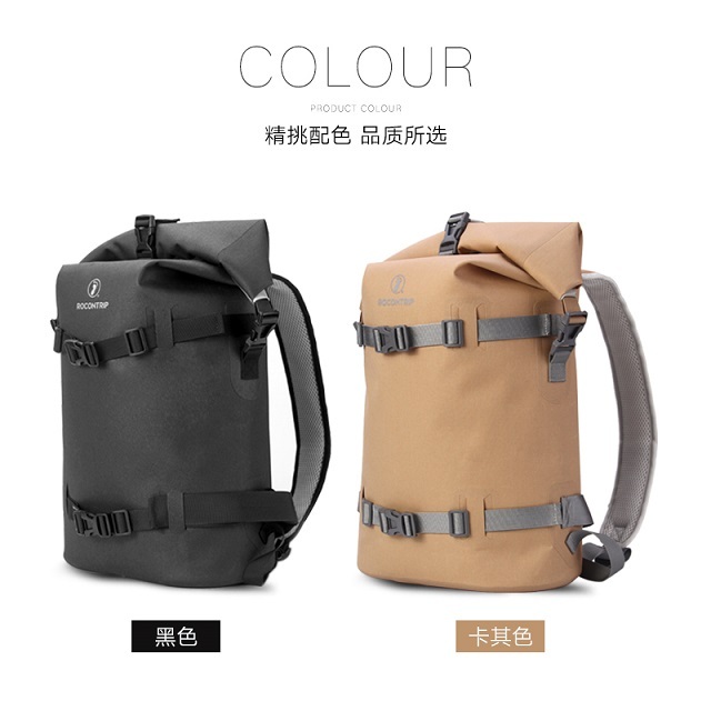 ROCONTRIP Waterproof Backpack Dry Bag, Ultra Lightweight Durable Backpack Comfortable Ergonomic Padded Back Design for Hiking Camping Travel Kayaking