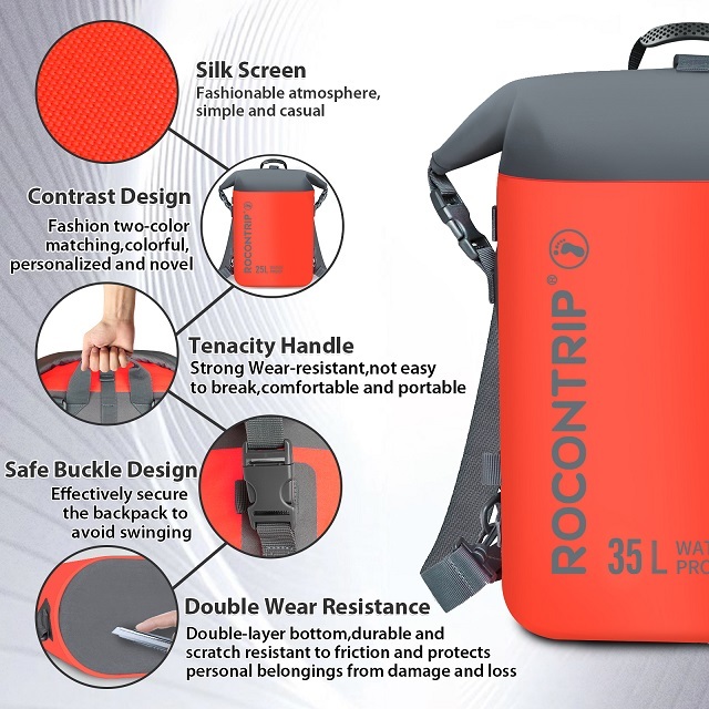 2022 New Design ROCONTRIP Waterproof Backpack