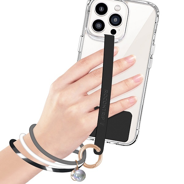 [ROCONTRIP] Mobile Strap, Smartphone Silicone Ring, 3 in 1 Smartphone Strap, Stylish, Convenient to use with one hand, Easy to put on and take off, Pr